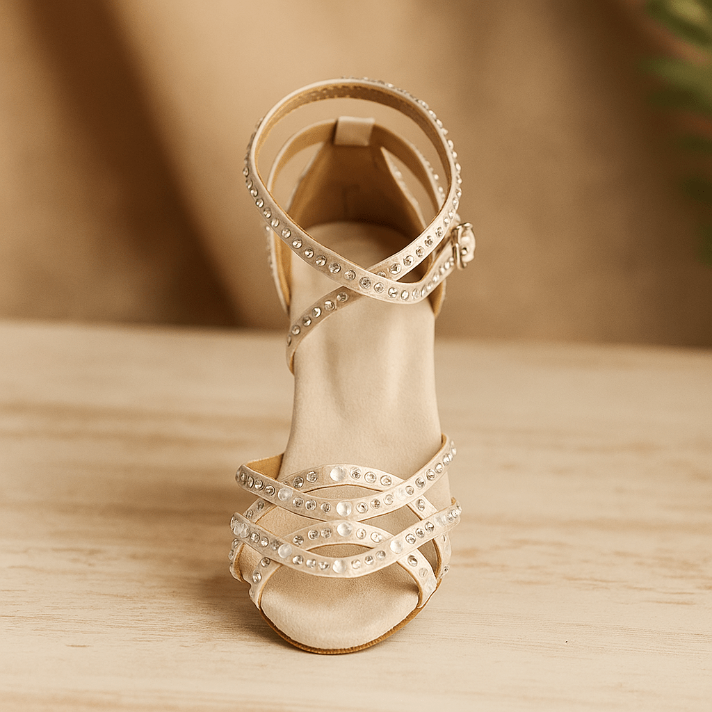Sandales À Lanières De Soirée Femme | Strass